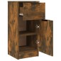 vidaXL Aparador madera contrachapada color roble ahumado 30x30x70 cm vidaXL Aparador madera contrachapada color roble ahumado 30x30x70 cm
