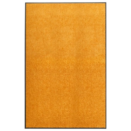 vidaXL Felpudo lavable naranja 120x180 cm