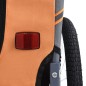 vidaXL Remolque de bicicleta para mascotas naranja y gris