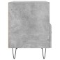vidaXL Mesita de noche madera ingeniería gris hormigón 40x35x47,5 cm