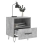 vidaXL Mesita de noche madera ingeniería gris hormigón 40x35x47,5 cm