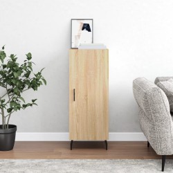 vidaXL Aparador madera contrachapada color roble Sonoma 34,5x34x90 cm