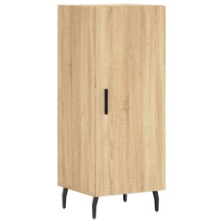 vidaXL Aparador madera contrachapada color roble Sonoma 34,5x34x90 cm