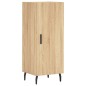vidaXL Aparador madera contrachapada color roble Sonoma 34,5x34x90 cm vidaXL Aparador madera contrachapada color roble Sonoma 34,5x34x90 cm