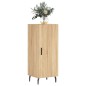 vidaXL Aparador madera contrachapada color roble Sonoma 34,5x34x90 cm vidaXL Aparador madera contrachapada color roble Sonoma 34,5x34x90 cm