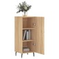 vidaXL Aparador madera contrachapada color roble Sonoma 34,5x34x90 cm vidaXL Aparador madera contrachapada color roble Sonoma 34,5x34x90 cm