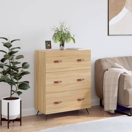 vidaXL Cómoda madera de ingeniería roble Sonoma 69,5x34x90 cm