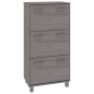vidaXL Zapatero HAMAR madera maciza pino gris claro 59,5x35x117 cm vidaXL Zapatero HAMAR madera maciza pino gris claro 59,5x35x117 cm
