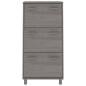 vidaXL Zapatero HAMAR madera maciza pino gris claro 59,5x35x117 cm vidaXL Zapatero HAMAR madera maciza pino gris claro 59,5x35x117 cm