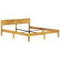 vidaXL Estructura de cama de madera maciza de mango 140 cm vidaXL Estructura de cama de madera maciza de mango 140 cm