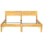 vidaXL Estructura de cama de madera maciza de mango 140 cm vidaXL Estructura de cama de madera maciza de mango 140 cm