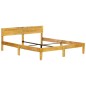 vidaXL Estructura de cama de madera maciza de mango 140 cm vidaXL Estructura de cama de madera maciza de mango 140 cm