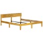 vidaXL Estructura de cama de madera maciza de mango 140 cm vidaXL Estructura de cama de madera maciza de mango 140 cm