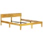 vidaXL Estructura de cama de madera maciza de mango 140 cm vidaXL Estructura de cama de madera maciza de mango 140 cm