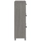 vidaXL Zapatero HAMAR madera maciza pino gris claro 59,5x35x117 cm vidaXL Zapatero HAMAR madera maciza pino gris claro 59,5x35x117 cm