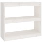 vidaXL Estantería/divisor de espacios madera pino blanco 80x30x71,5 cm vidaXL Estantería/divisor de espacios madera pino blanco 80x30x71,5 cm