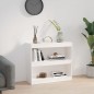 vidaXL Estantería/divisor de espacios madera pino blanco 80x30x71,5 cm vidaXL Estantería/divisor de espacios madera pino blanco 80x30x71,5 cm