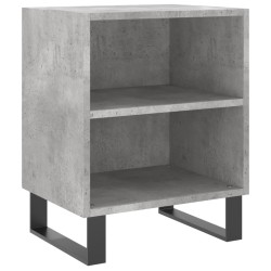 vidaXL Mesita de noche madera de ingeniería gris hormigón 40x30x50 cm