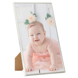 vidaXL Marcos de foto collage de mesa 5 uds plateado MDF 10x15cm
