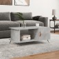 vidaXL Mesa de centro madera contrachapada gris hormigón 90x50x40 cm vidaXL Mesa de centro madera contrachapada gris hormigón 90x50x40 cm