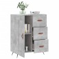 vidaXL Aparador de madera de ingeniería gris hormigón 69,5x34x90 cm