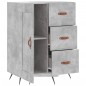 vidaXL Aparador de madera de ingeniería gris hormigón 69,5x34x90 cm
