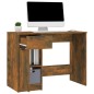 vidaXL Escritorio madera contrachapada roble ahumado 100x50x75 cm vidaXL Escritorio madera contrachapada roble ahumado 100x50x75 cm