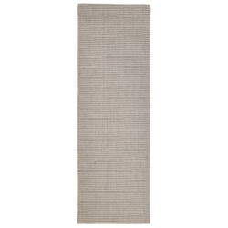 vidaXL Alfombra de sisal natural color arena 66x200 cm