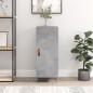 vidaXL Aparador de madera contrachapada gris hormigón 34,5x34x90 cm vidaXL Aparador de madera contrachapada gris hormigón 34,5x34x90 cm