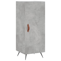 vidaXL Aparador de madera contrachapada gris hormigón 34,5x34x90 cm