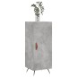 vidaXL Aparador de madera contrachapada gris hormigón 34,5x34x90 cm vidaXL Aparador de madera contrachapada gris hormigón 34,5x34x90 cm