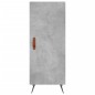 vidaXL Aparador de madera contrachapada gris hormigón 34,5x34x90 cm vidaXL Aparador de madera contrachapada gris hormigón 34,5x34x90 cm