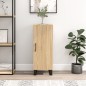 vidaXL Aparador madera contrachapada color roble Sonoma 34,5x34x90 cm