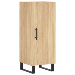 vidaXL Aparador madera contrachapada color roble Sonoma 34,5x34x90 cm