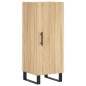 vidaXL Aparador madera contrachapada color roble Sonoma 34,5x34x90 cm