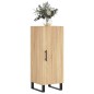 vidaXL Aparador madera contrachapada color roble Sonoma 34,5x34x90 cm