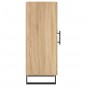 vidaXL Aparador madera contrachapada color roble Sonoma 34,5x34x90 cm