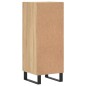 vidaXL Aparador madera contrachapada color roble Sonoma 34,5x34x90 cm