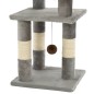 vidaXL Rascador para gatos con postes de sisal 65 cm gris vidaXL Rascador para gatos con postes de sisal 65 cm gris