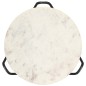 vidaXL Mesa de centro piedra real textura de mármol blanco 40x40x40 cm vidaXL Mesa de centro piedra real textura de mármol blanco 40x40x40 cm