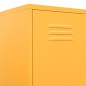 vidaXL Armario taquilla de acero amarillo mostaza 35x46x180 cm vidaXL Armario taquilla de acero amarillo mostaza 35x46x180 cm