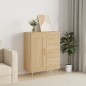 vidaXL Aparador de madera de ingeniería roble Sonoma 69,5x34x90 cm vidaXL Aparador de madera de ingeniería roble Sonoma 69,5x34x90 cm