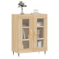 vidaXL Aparador de madera de ingeniería roble Sonoma 69,5x34x90 cm vidaXL Aparador de madera de ingeniería roble Sonoma 69,5x34x90 cm