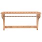 vidaXL Toallero de madera maciza nogal 60x30x35 cm vidaXL Toallero de madera maciza nogal 60x30x35 cm
