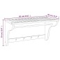 vidaXL Toallero de madera maciza nogal 60x30x35 cm vidaXL Toallero de madera maciza nogal 60x30x35 cm