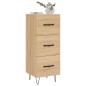 vidaXL Aparador madera contrachapada color roble Sonoma 34,5x34x90 cm vidaXL Aparador madera contrachapada color roble Sonoma 34,5x34x90 cm