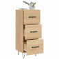 vidaXL Aparador madera contrachapada color roble Sonoma 34,5x34x90 cm vidaXL Aparador madera contrachapada color roble Sonoma 34,5x34x90 cm