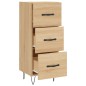 vidaXL Aparador madera contrachapada color roble Sonoma 34,5x34x90 cm vidaXL Aparador madera contrachapada color roble Sonoma 34,5x34x90 cm