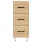 vidaXL Aparador madera contrachapada color roble Sonoma 34,5x34x90 cm vidaXL Aparador madera contrachapada color roble Sonoma 34,5x34x90 cm