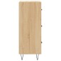 vidaXL Aparador madera contrachapada color roble Sonoma 34,5x34x90 cm vidaXL Aparador madera contrachapada color roble Sonoma 34,5x34x90 cm